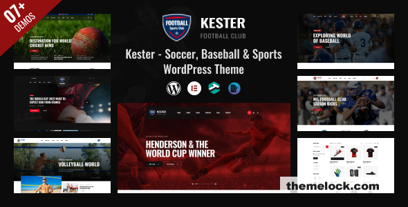 Kester v1.1.7 - Soccer Club & Sports News WordPress Theme