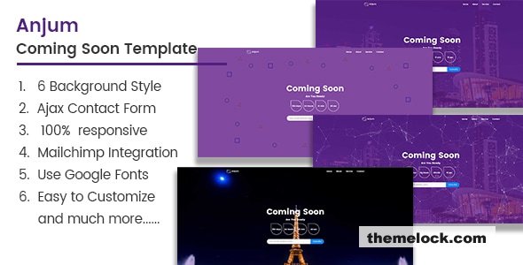 Anjum - Coming Soon Template