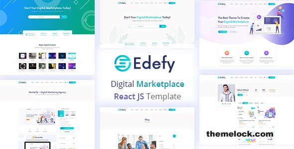 Edefy - React Js Digital Marketplace Template