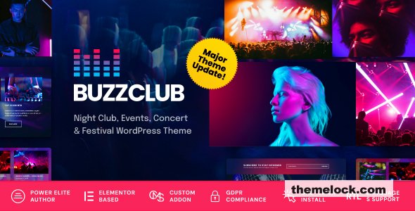 Buzz Club v2.0.0 - Night Club, DJ & Music Festival Event WordPress Theme