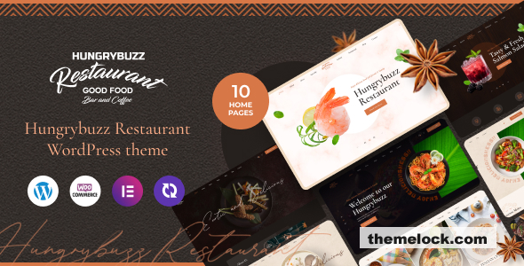 Hungrybuzz v1.0.1 - Restaurant WordPress Theme