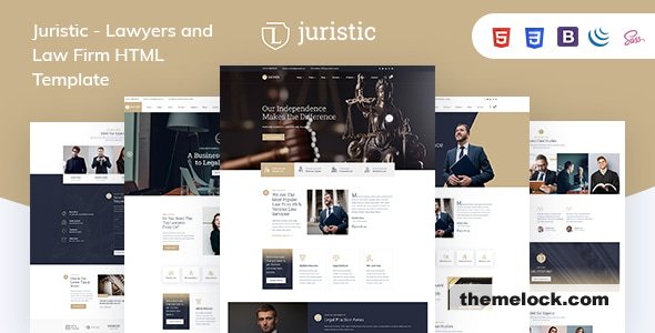 Juristic - Lawyers and Law Firm HTML Template