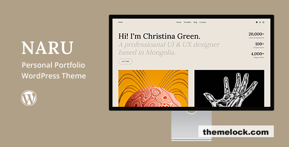 Naru - Personal Portfolio WordPress Theme