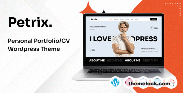 Petrix v1.0 - Personal Portfolio WordPress Theme