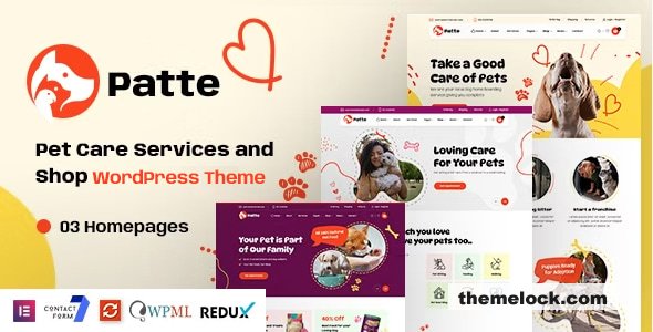 Patte v1.0 - Pet Care & Pet Shop WordPress Theme