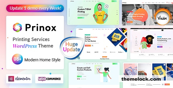 Prinox v2.1.2 - Printing Services WordPress Theme