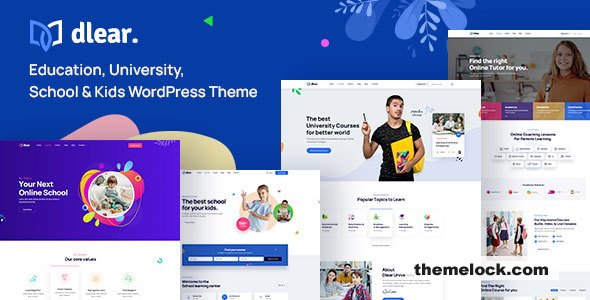 Dlear v1.0.7 - Education, University & School WordPress Theme