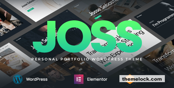 Joss v1.0.0 - Personal Portfolio WordPress Theme