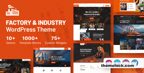 Indsro v1.0.1 - Factory & Industry WordPress Theme