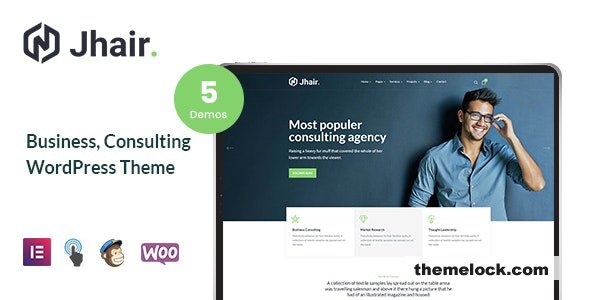 Jhair v2.0.5 - Business, Consulting WordPress Theme