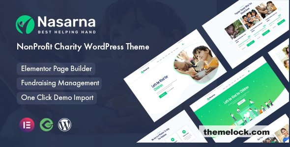 Nasarna v2.0.2 - NonProfit Charity WordPress Theme