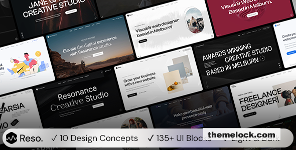 Resonance v1.4.4 - Creative Modern Agency, Freelancer & Portfolio WordPress Theme