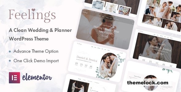 Feelings v1.0.5 - Wedding & Planner WordPress Theme