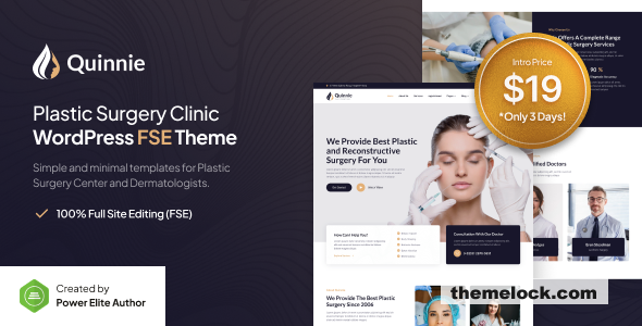 Quinnie v1.0.0 – Plastic Surgery Clinic WordPress Theme