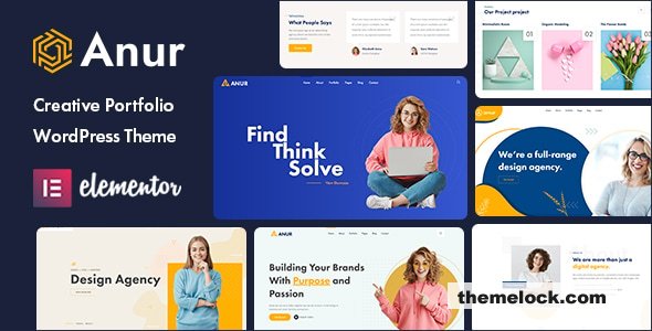 Anur v1.0.4 - Portfolio WordPress Theme