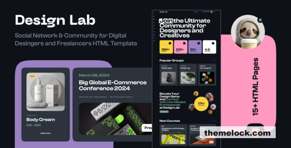 Design Lab - Freelancers Community HTML Template