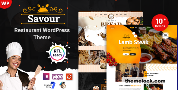 Savour v1.0.1 - Restaurant WordPress Theme