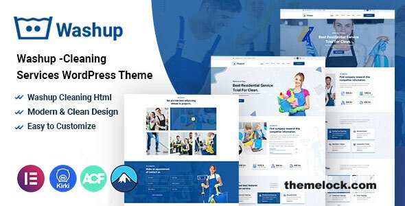 Washup v1.0.0 – Cleaning Services WordPress Theme