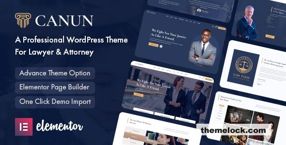 Canun v1.0.5 - Lawyer & Attorney WordPress Theme