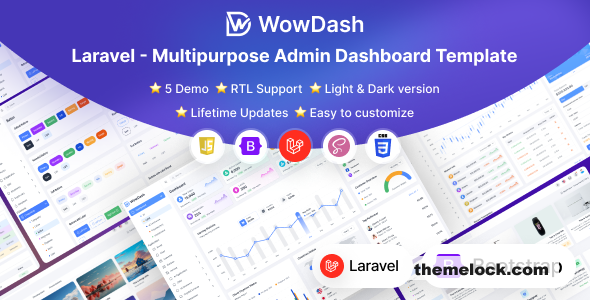 WowDash - Laravel - Admin Dashboard Template Multipurpose