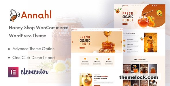 Annahl v1.0.4 - Organic & Honey Shop WordPress Theme