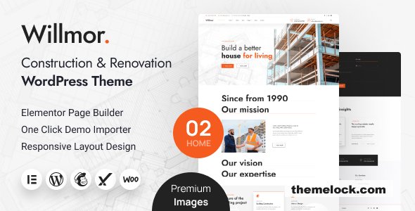 Willmor v1.0 - Construction & Renovation WordPress Theme