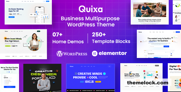 Quixa v1.0 – Creative Business WordPress Theme