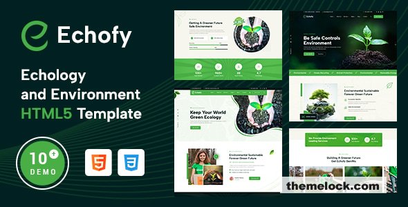 Echofy – Environment, Ecology & Solar Energy HTML5 Template