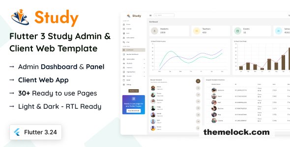 Study v2.0.0 - Flutter Courses Admin & Client Template