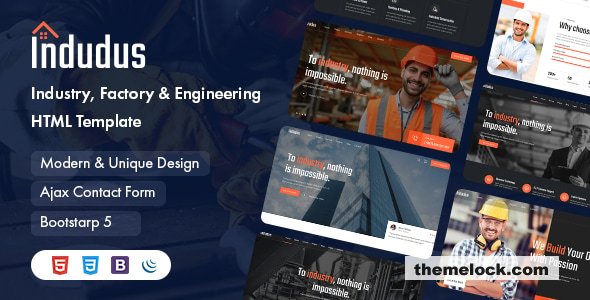 Indudus - Industry & Factory Template