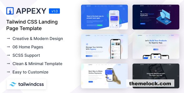 Appexy - Tailwind CSS Landing Page Template