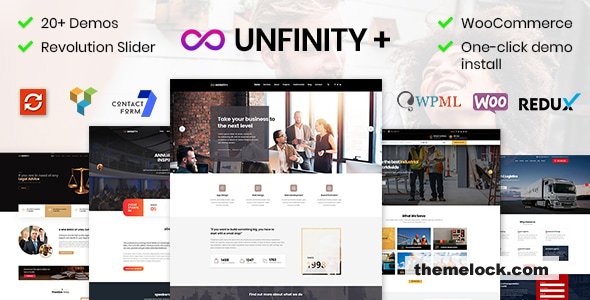 Unfinity v1.3.3 - One Page WordPress