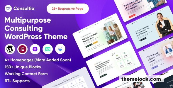 Consultia v1.0.0 - Multipurpose Consulting WordPress Theme