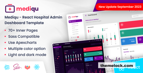 Mediqu v2.0 - Hospital React Admin Dashboard Template