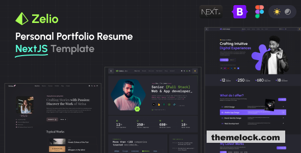 Zelio - Personal Portfolio NextJS React Template