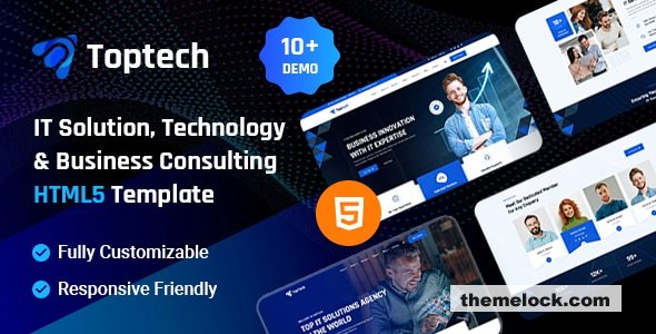 Toptech – IT Solution, Technology & Business Consulting HTML5 Template