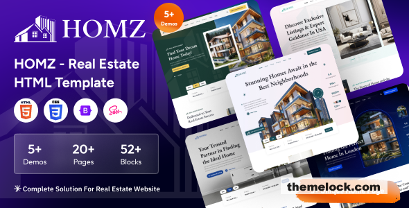 Homz - Real Estate HTML Template