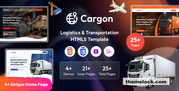 Cargon - Logistics, Cargo & Transportation HTML Template