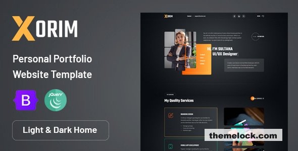 Xorim - Personal Portfolio HTML Template