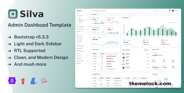 Silva - Bootstrap Admin & Dashboard UI Kit