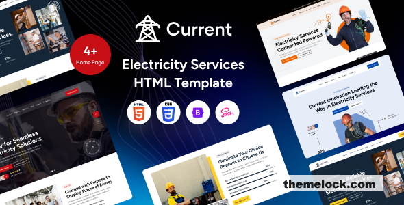 Current – Electricity Services HTML Template