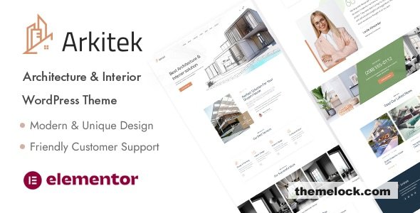 Arkitek v1.0.2 - Architecture & Interior WordPress Theme