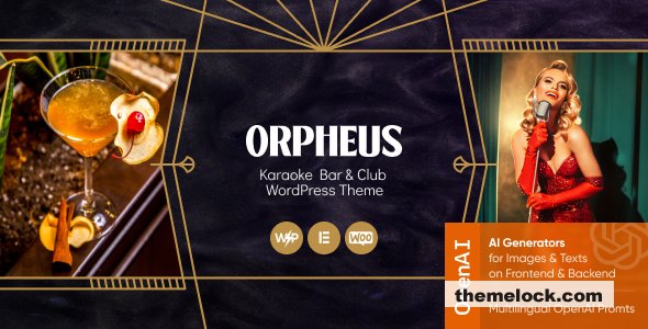 Orpheus v1.0 - Karaoke Bar & Club WordPress Theme