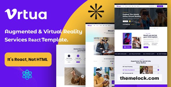 Vrtua - Augmented & Virtual Reality Services React Template