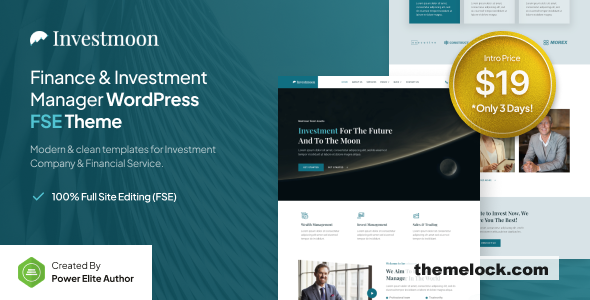 Investmoon v1.0.0 – Finance & Investment Manager FSE WordPress Theme