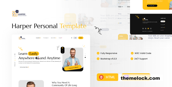 HARPER - Personal Portfolio Html5 Template