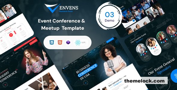 Envens - React NextJS Event, Conference & Meetup Template