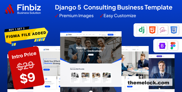 Finbiz – Django 5 - Consulting Business Template