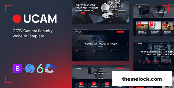 Ucam - CCTV Security Camera Website Template