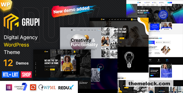 Grupi v1.5.5 - Digital Agency WordPress Theme